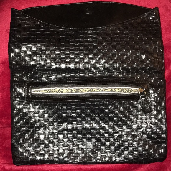 Quilted Envelope clutch with silver accents - Picture 2 of 3